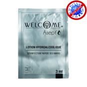 LOTION HYDRO-ALCOOLIQUE - dose 3 ml - LOT DE 50 sachets